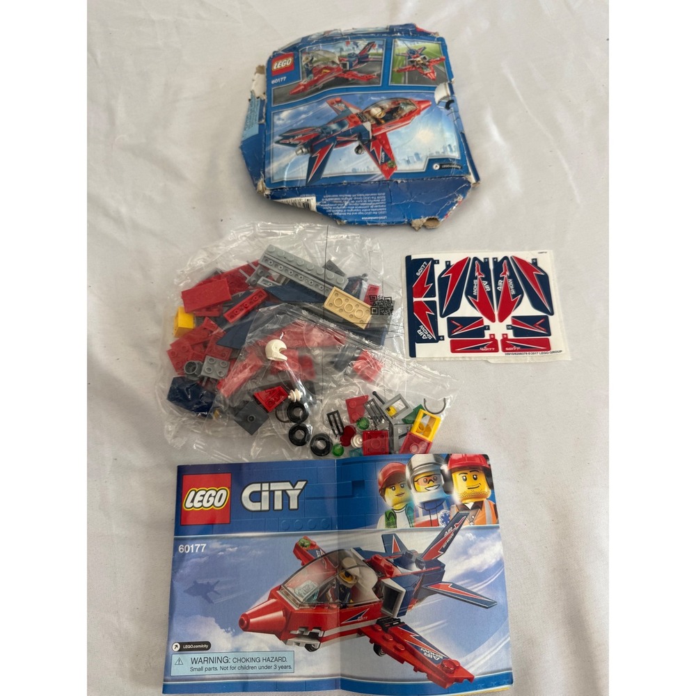 LEGO City Great Vehicles Airshow Jet 60177 Building Set with Minifigure